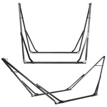 Camping Double Hammock Stand Portable Hammock with Stand 2 Person Stainless steel iron pipe hammock stand