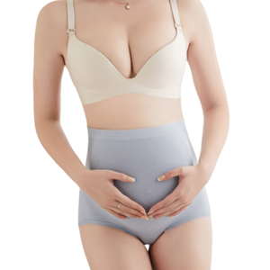 Wholesale Melange Modal Pregnant Underwear For Women High Waist Seamless Maternity Pantie