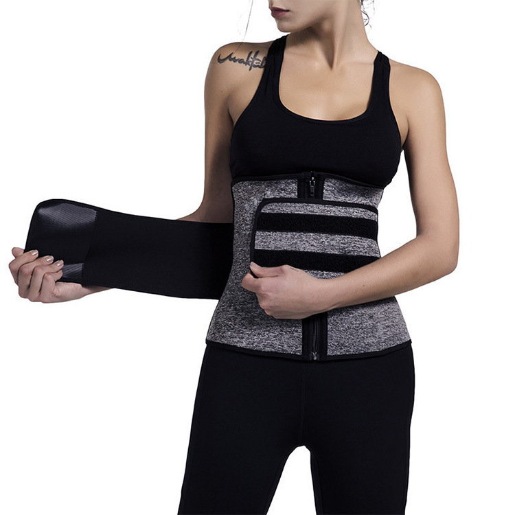 High Quality Women's Waist Trainer With Zip Custom Tummy Slimming Belt