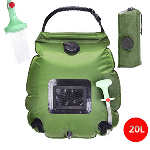 Spot Wholesale 20l Portable Camping Shower Heating Pipe Bag Solar Water Heater Outdoor Other Camping Gear