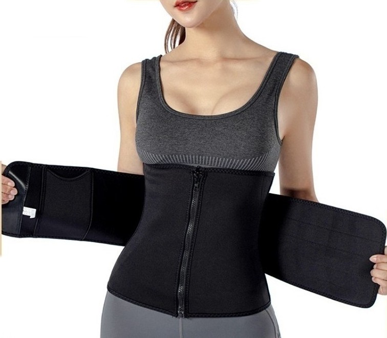 High Quality Women's Waist Trainer With Zip Custom Tummy Slimming Belt