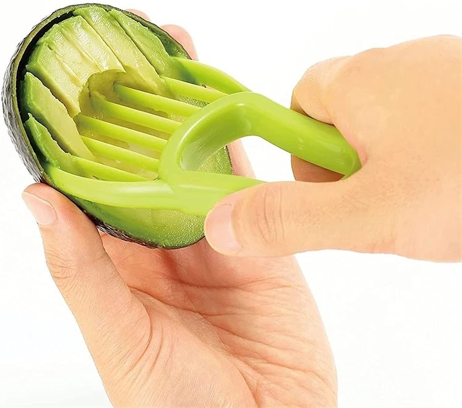 Household  Fruit Tools Multifunction Manual Plastic 3 in 1 Avocado Slicer/Cutter/Peeler