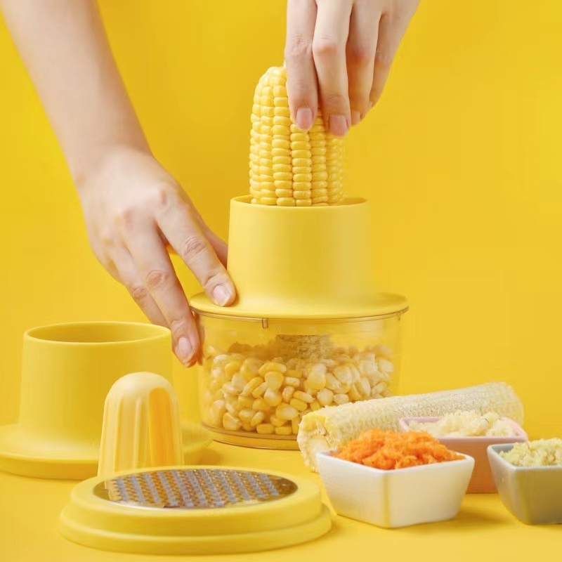 New Style Kitchen Tools Stainless Steel Multi-function Corn Peeler Kernel Remover Cob Corn Stripper