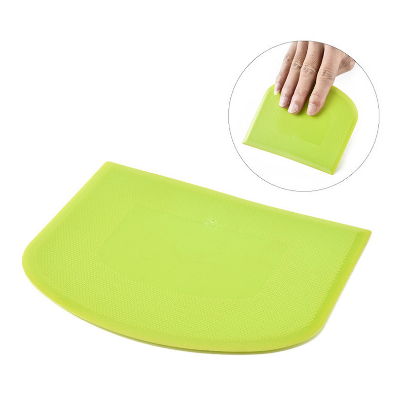 Multipurpose Food Scrappers  D Shaped Flour Bread Cake Dough Scraper Plastic Dough Cutter Dough Scraper