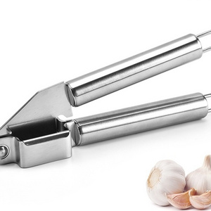 Manual Stainless Steel Garlic Press Heavy Duty Garlic Crusher Masher with Handle Kitchen Gadgets Ginger Squeezer