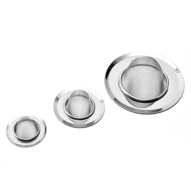 3-Pack Kitchen Sink Strainer Stainless Steel Drain Filter Stopper Strainer