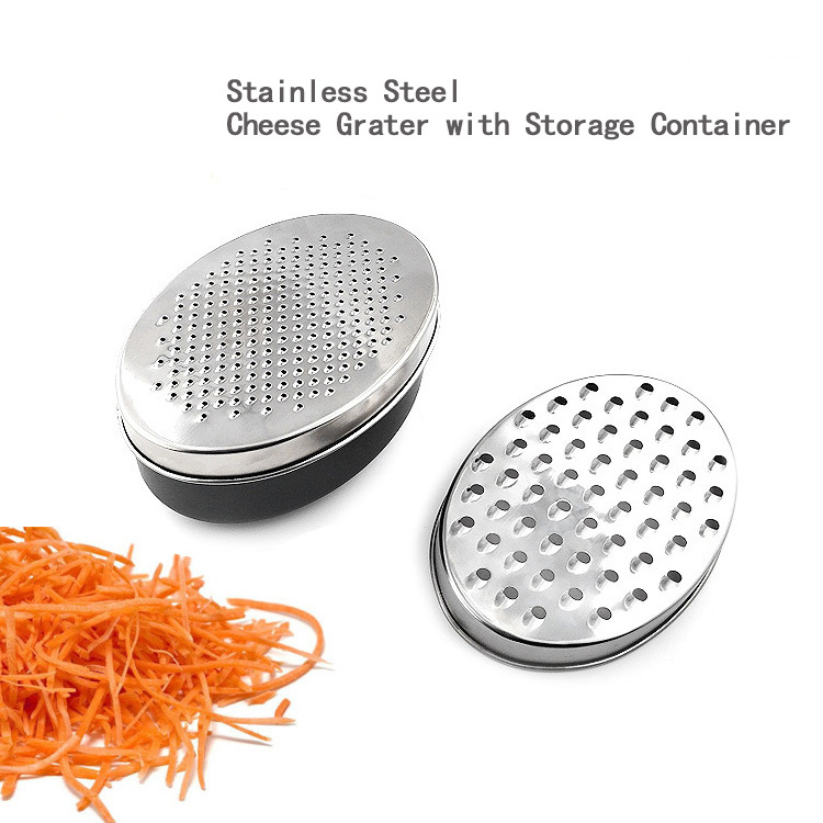 Kitchen Gadget 2 in 1 Vegetable Lemon Cheese Grater with Food Storage Container