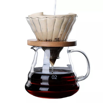 Glass coffee server 300ml 500ml 700ml Pour Over coffee maker Glass Coffee Pot for Hand Dripper thermo server