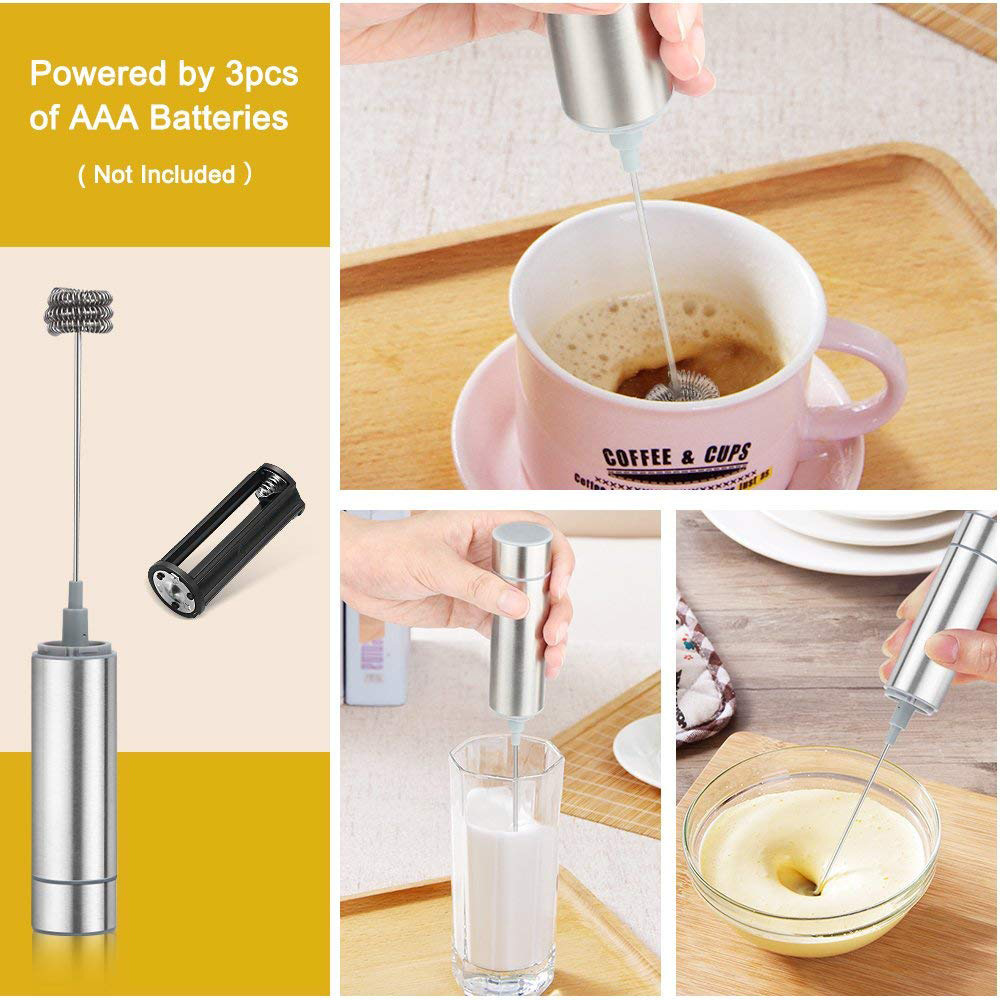 Portable Automatic Battery/usb Egg Beater Powerful Whisk Handheld Foam Maker Blender Mini Electric Milk Frother for Coffee