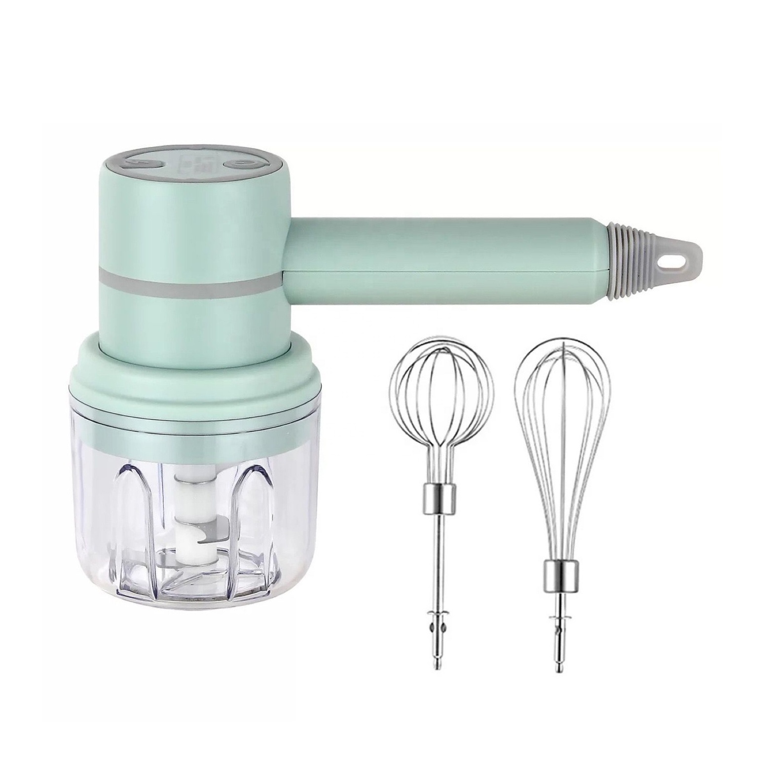 3-in-1 Wireless Electric Hand Mixer USB Rechargeable Hand Blender for Baby Food Cordless Mini Handheld Mixer for Egg Beater