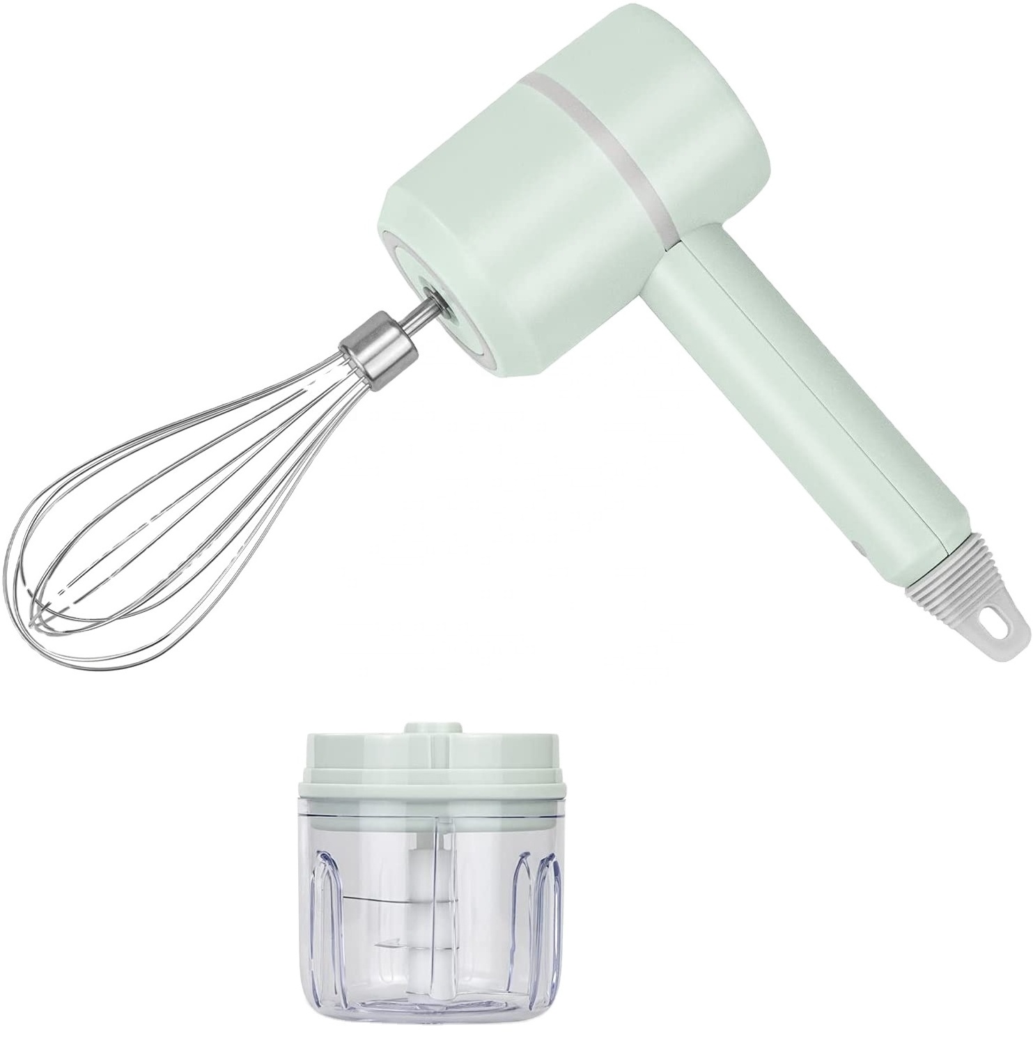 3-in-1 Wireless Electric Hand Mixer USB Rechargeable Hand Blender for Baby Food Cordless Mini Handheld Mixer for Egg Beater