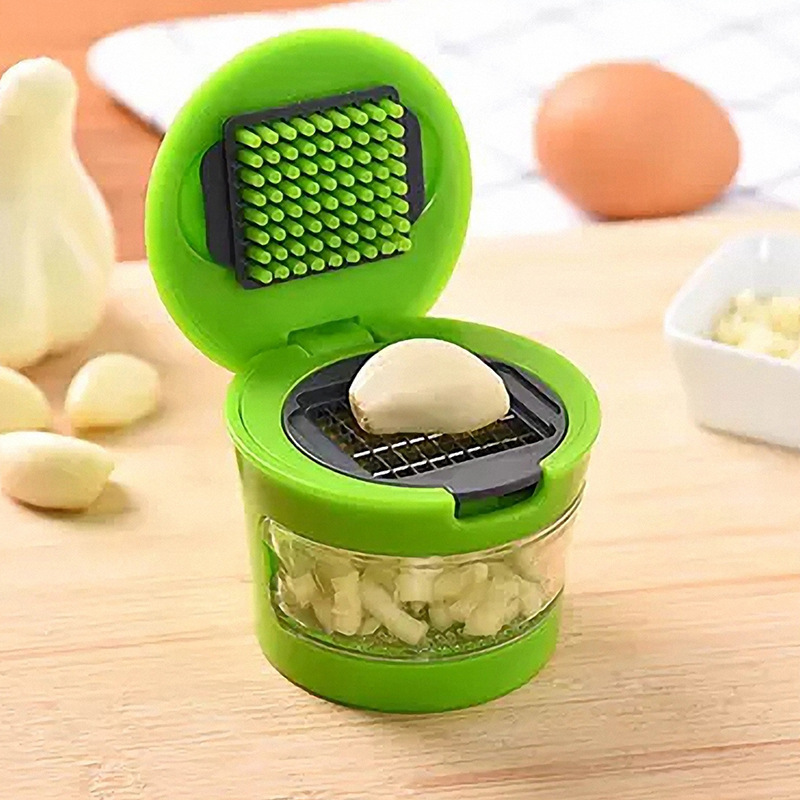 Plastic Garlic Presses Manual Mashed Garlic Manually Processor Food Chopper Fruit Slicer Prevent Tears Kitchen Tool Crusher