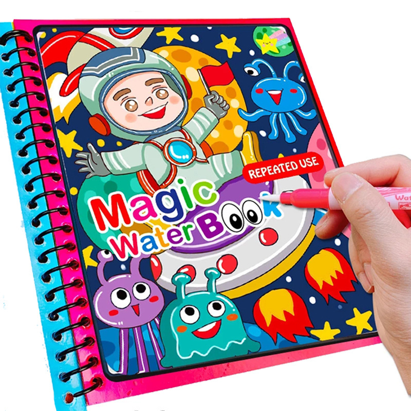 Hot Sale Reusable Magic Water Drawing Coloring Book Kids Sensory Early Education For Children Birthday Gift Montessori Toys