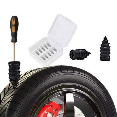 Vacuum Tyre Repair Nail Kit for Car Motorcycle Car Scooter Rubber Tubeless Tire Repair Tool Set Glue Free Repair Tire Film Nail