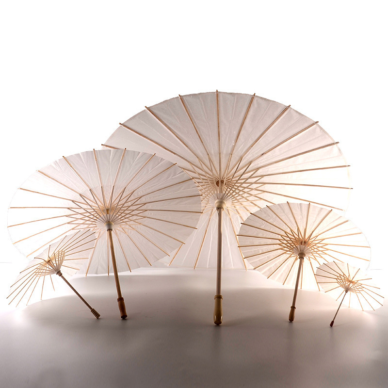 Chinese Vintage DIY Paper Umbrella Photo Parasol Dance Props Oil Paper Umbrella Dancing Umbrellas For Women Girl