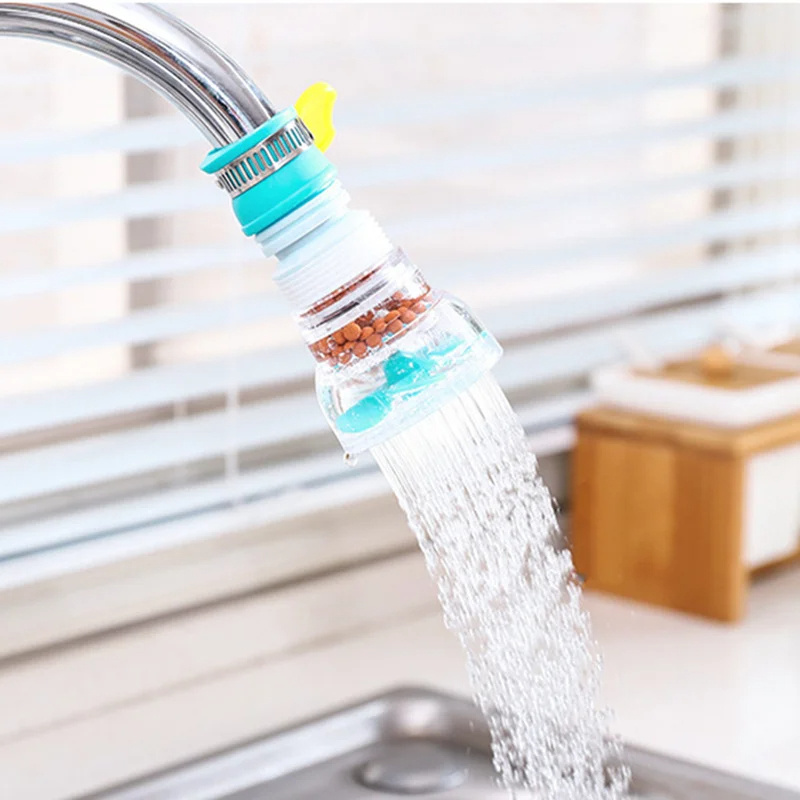 Kitchen Faucet Tap Extender 360 Adjustable Flexible Water Filter Outlet Head Splash-Proof Water Saving Sprayer Filter Diffuser