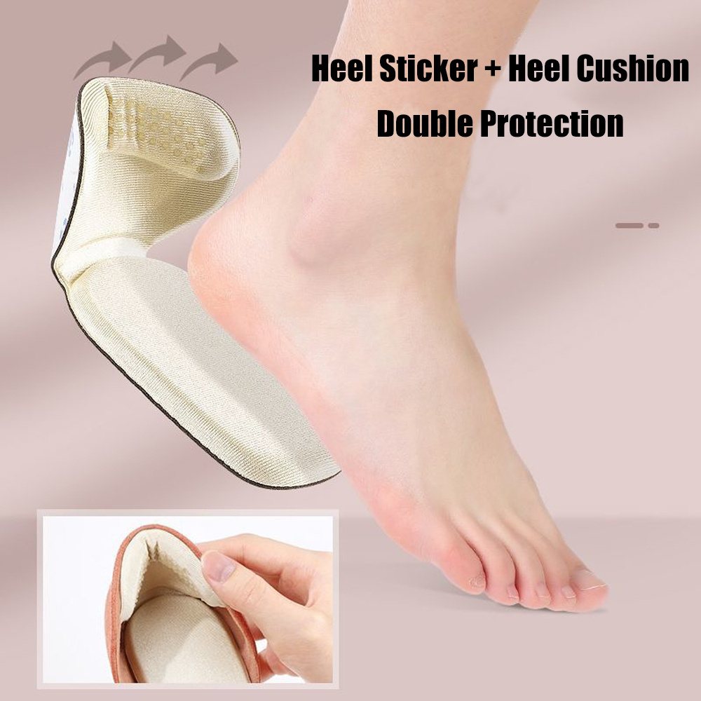 Anti Slip Shoe Pad for High Heel Sponge Soft Foot Cushion Inner Soles Feet Pads Back Heels Cushioning Comfort Women Sole Insoles