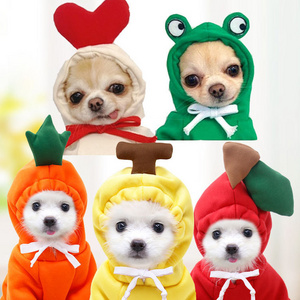 Dog Winter Warm Clothes Cute Plush Coat Hoodies Pet Costume Jacket For Puppy Cat French Bulldog Chihuahua Small Dog Clothing