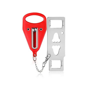 Portable Door Lock Double Hole Security Door Locker Safety Latch Metal Lock Home Room Hotel Anti Theft Security Lock