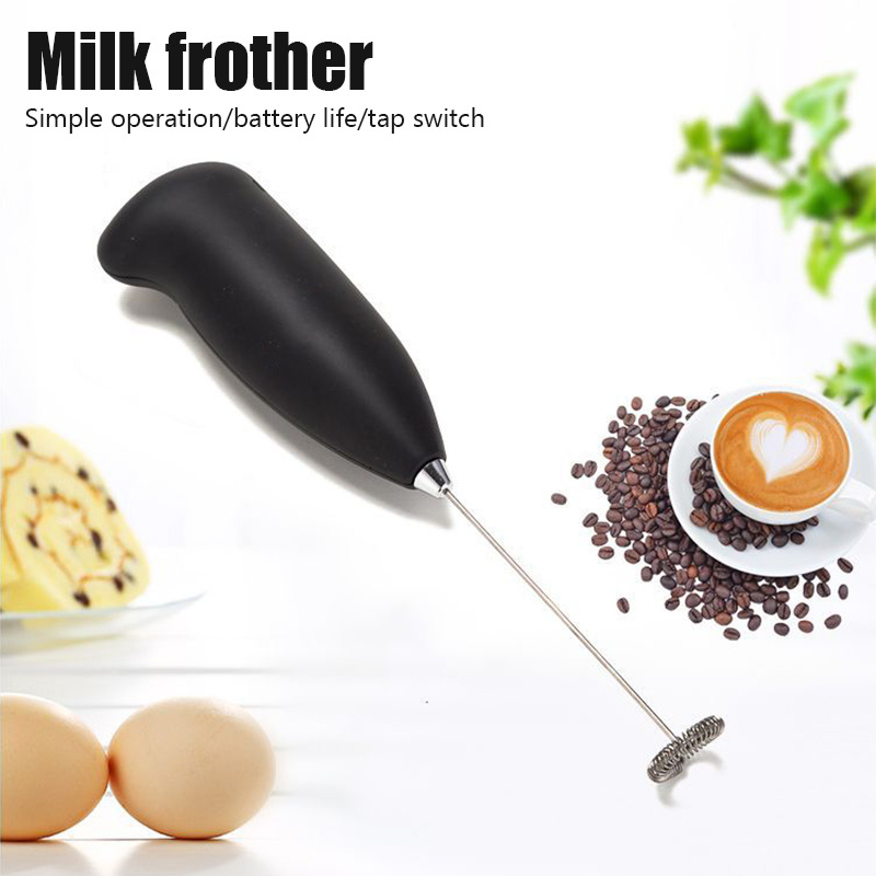 Milk Frother Handheld Mixer Electric Coffee Foamer Egg Beater Cappuccino Stirrer Mini Portable Blenders Home Kitchen Whisk Tool