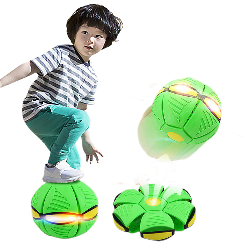 Flying UFO Flat Throw Disc Ball Without LED Light Magic Ball Toy Kid Outdoor Garden Beach Game Children's sports balls