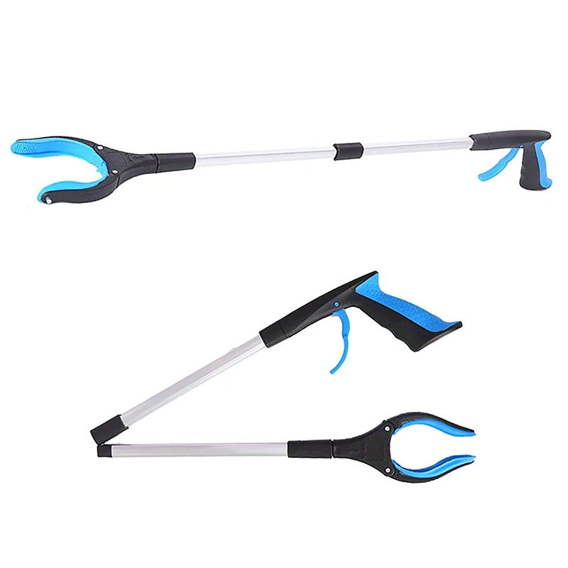 1PCSFoldable Litter Clip Portable Long Handle Picker Arm Extender Garden Garbage Grabber Pick Up Tools