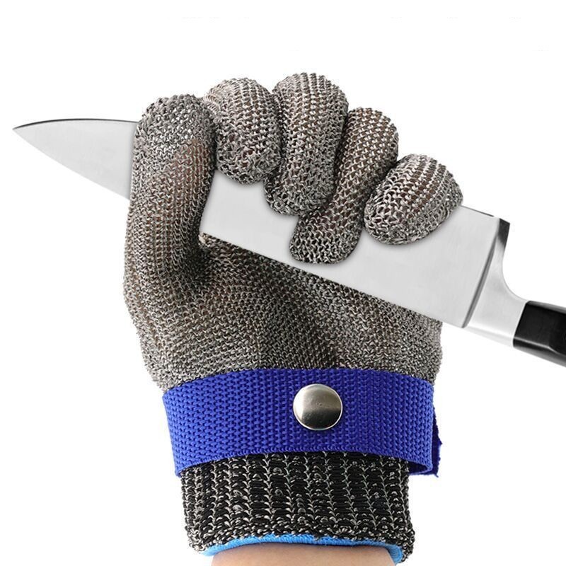 Level 5 HPPE Cut Gloves Cut Resistant Stainless Steel Working Gloves Metal Mesh Anti Cutting Butcher Kitchen Gloves