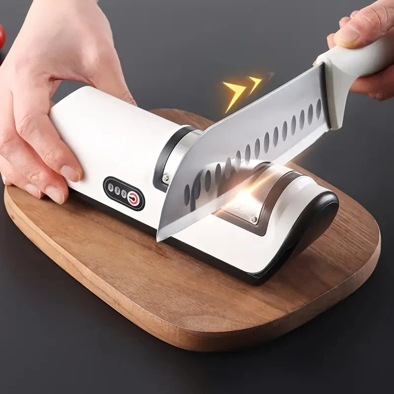 USB Electric Knife Sharpener Automatic AdjustableSharpener Knives Scissor Sharpening Stone Kitchen Tool Grinder