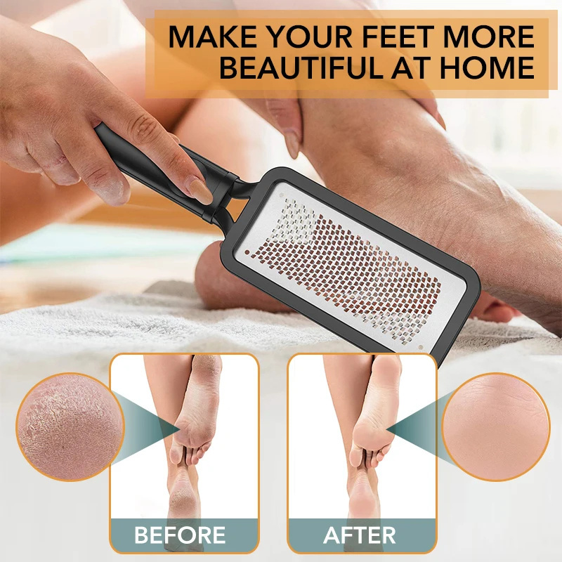 Professional Double-Side Foot File Heel Grater For The Feet Pedicure Rasp Remover Metal Scrub Manicure Nail Tools