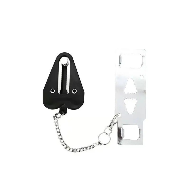 Portable Door Lock Double Hole Security Door Locker Safety Latch Metal Lock Home Room Hotel Anti Theft Security Lock