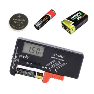 BT-168D Digital Battery Tester 9V/1.5V/AA/AAA Battery Capacity Tester Button Cell Volt Checker Universal Battery Tester BT-168