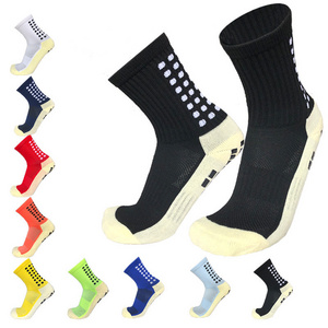 Men's Football Soccer Socks Sports Cycling Grip Socks Anti Slip Non Slip Grip Pads for Football Basketball New