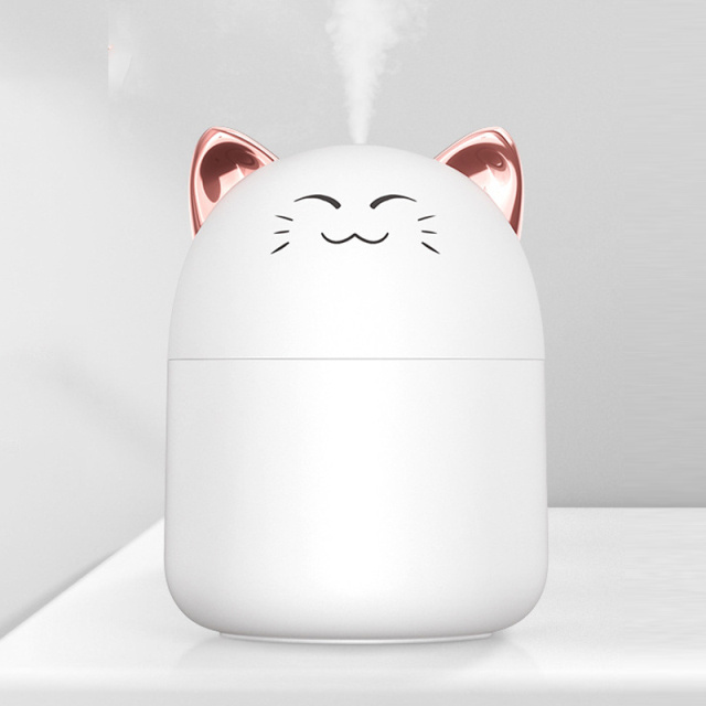 Desktop Mini Air Humidifier With Colorful Atmosphere Light Cool Mist Aroma Diffuser For Home Bedroom Humidifier Purifier