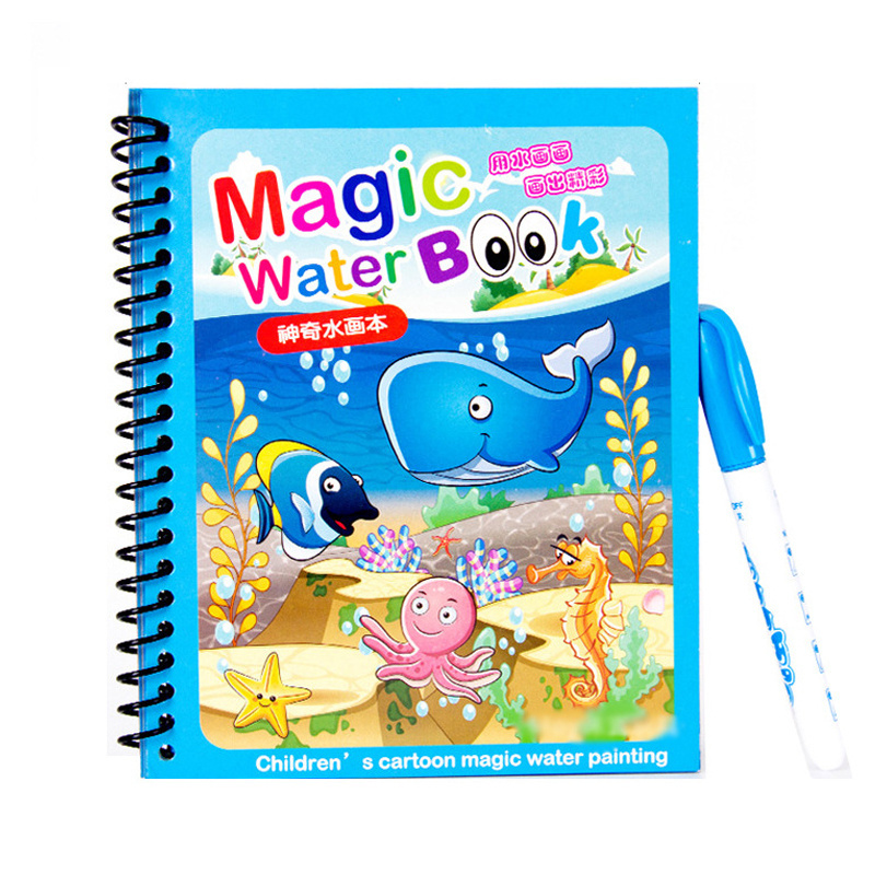 Hot Sale Reusable Magic Water Drawing Coloring Book Kids Sensory Early Education For Children Birthday Gift Montessori Toys