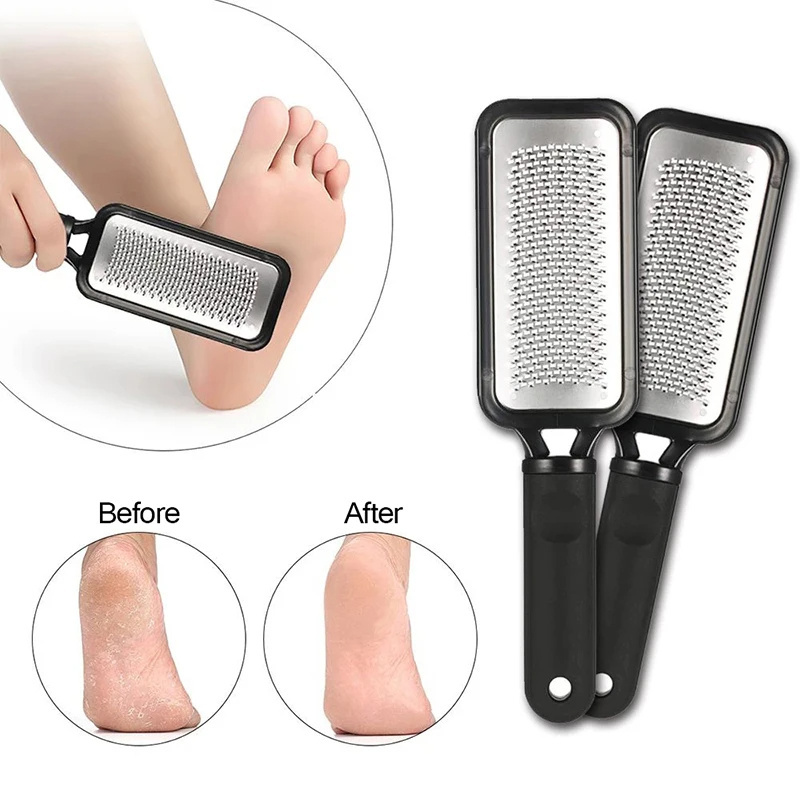 Professional Double-Side Foot File Heel Grater For The Feet Pedicure Rasp Remover Metal Scrub Manicure Nail Tools