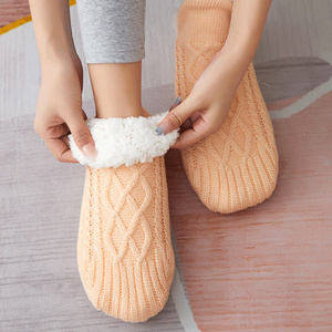 Winter Snow Socks Men Thicken Warm Home Bedroom Socks Slippers Man Non-Slip Foot Warmer Carpet knitted Socks Calcetines Hombre