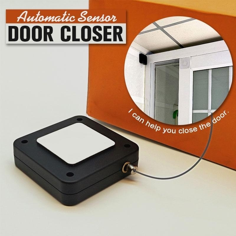 Automatic Door Closer Punch-Free Soft Close Door Closers For Sliding Glass Door 500g-1000g Tension Closing Device