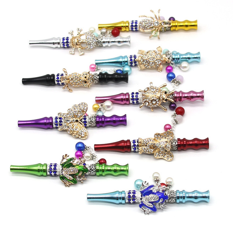 DIY women protect nails hookah mouth tips smoking accessories bling holder Hookah accessories