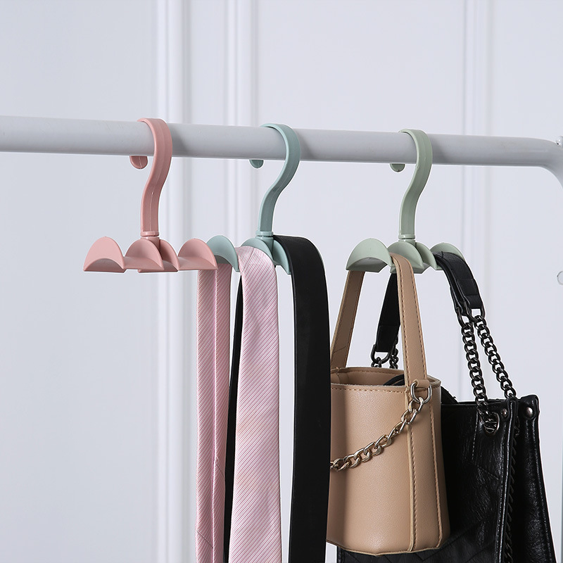 360 Rotating Handbag Hanger Holder Wardrobe Closet Storage Hat Bag Belt Tie Scarf Hooks Rack Home Organizer Hanging Hooks