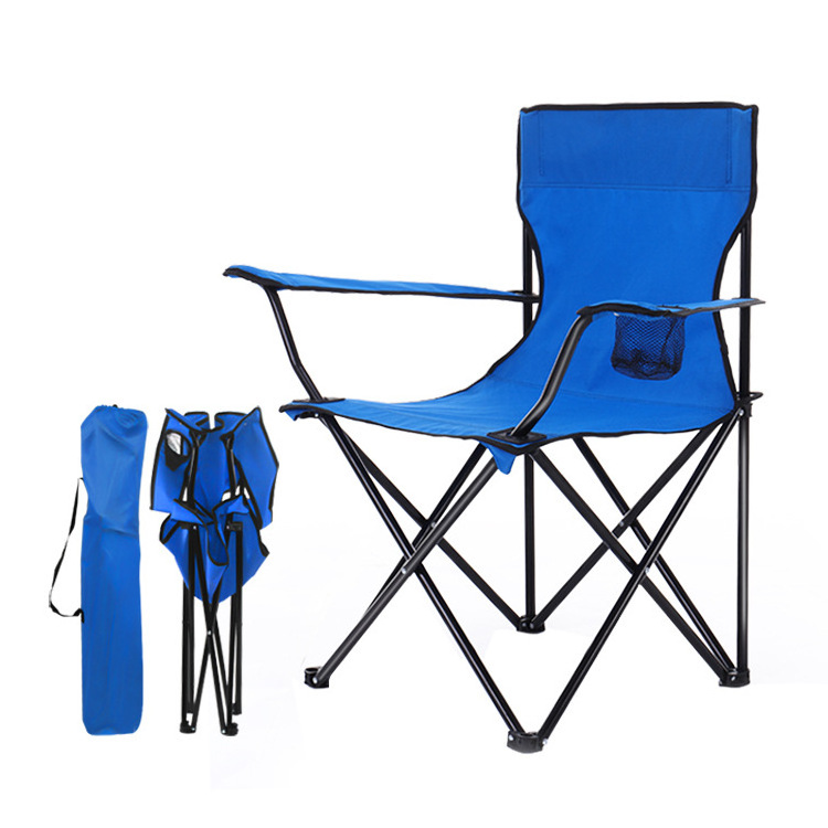 Steel Folding Camping Chair  Folding Camping Chair Leisure Chair with Storage Bag Outdoor  Fishing Festival  Picnic