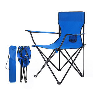 Steel Folding Camping Chair  Folding Camping Chair Leisure Chair with Storage Bag Outdoor  Fishing Festival  Picnic