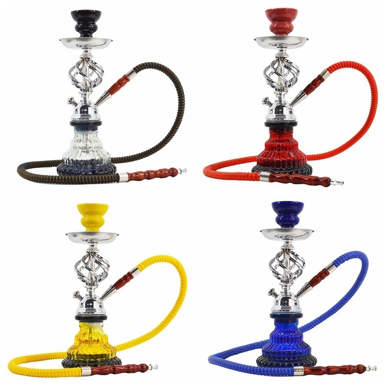 Factory Wholesale Small Single Hose Hookah Set Shisha Accessories With Smoke Pot Clip