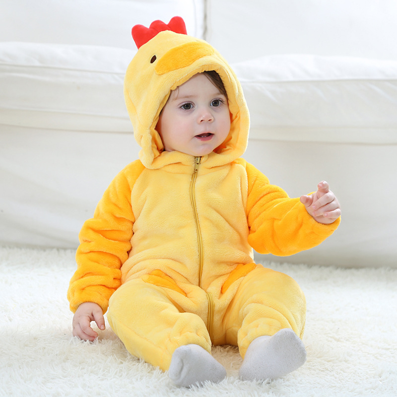 Umorden Infant Toddler Rabbit Dog Lion Tiger Dinosaur Costumes Baby Boys Girls Kigurumi Cartoon Animal Romper Halloween Purim