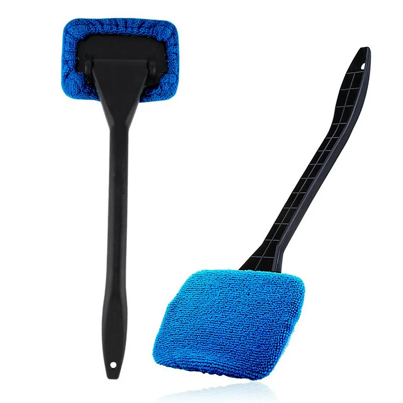 Auto Cleaning Wash Tool with Long Handle Car Window Cleaner Washing Kit Windshield Wiper Microfiber Wiper Cleaner Cleaning Brush