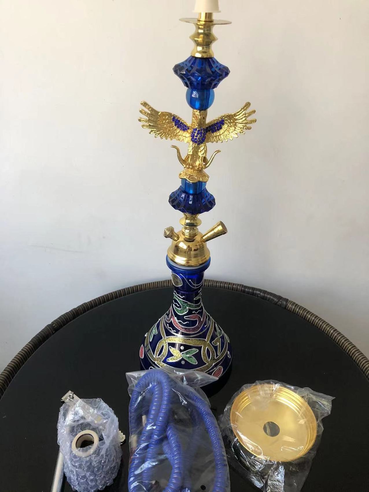 Wholesale 52cm Single Hose Eagle Arabian Hookah Shisha Smoking Hookah Set With full set of accessories