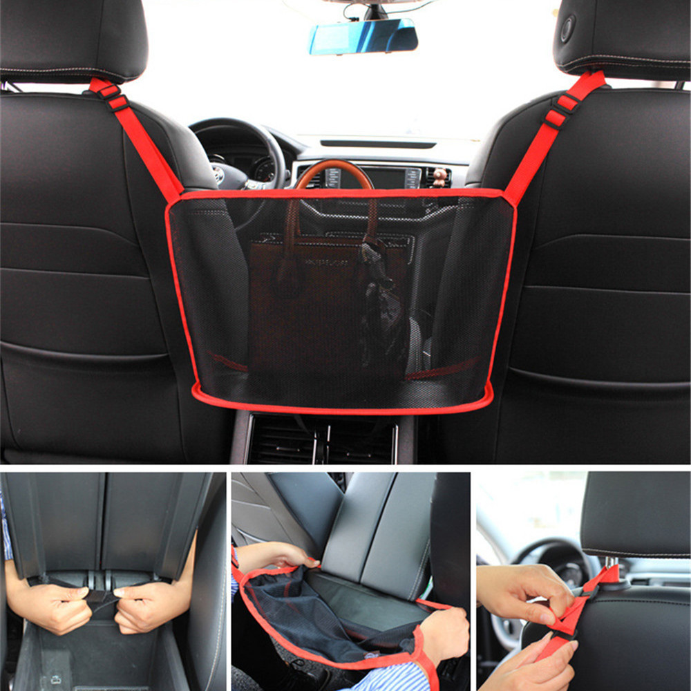 Car Handbag Holder Interior Car Seat Middle Box Seat Hanger Storage Bag Hanging Pocket Organizer Car Stowing Tidying