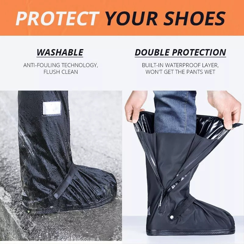 Motorcycle Shoe Covers Moto Protection Waterproof Footwear Boots Rain Snow Non-Slip Scooter Dirt Pit Bike Motorbike Accessories