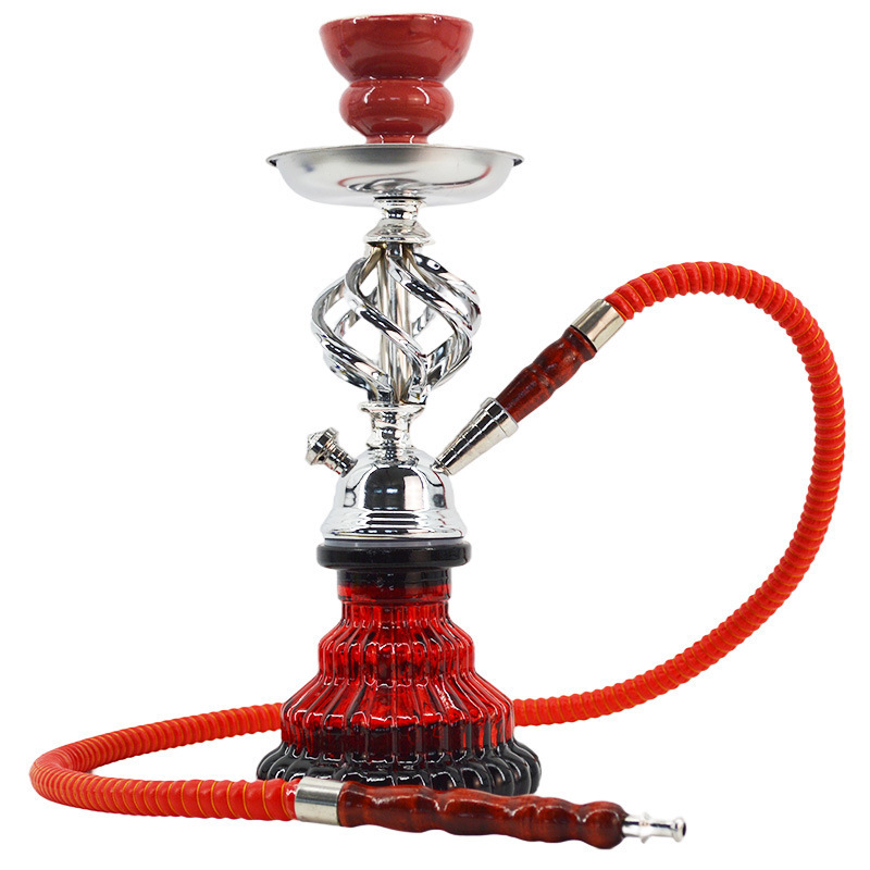 Factory Wholesale Small Single Hose Hookah Set Shisha Accessories With Smoke Pot Clip