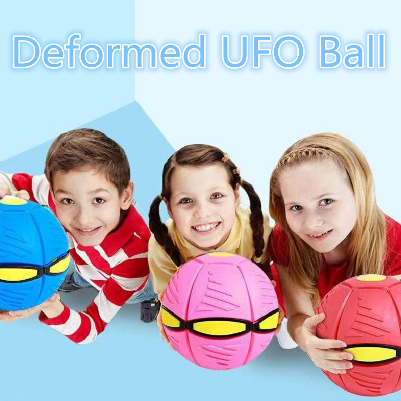 Flying UFO Flat Throw Disc Ball Without LED Light Magic Ball Toy Kid Outdoor Garden Beach Game Children's sports balls