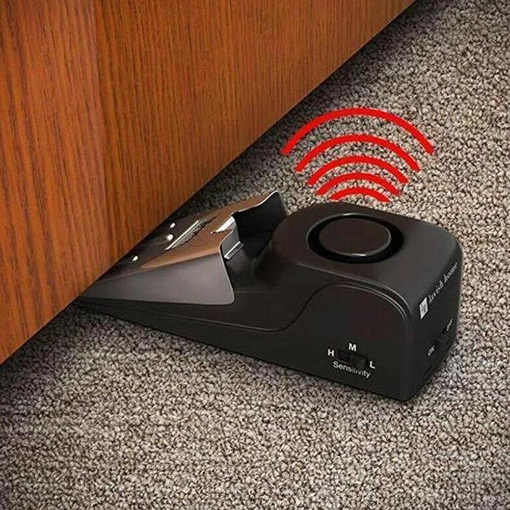 Portable Door Stop Alarm Anti-theft Wireless Security System Door Stopper Block Alarm For Home Hotel Dormitory Safety